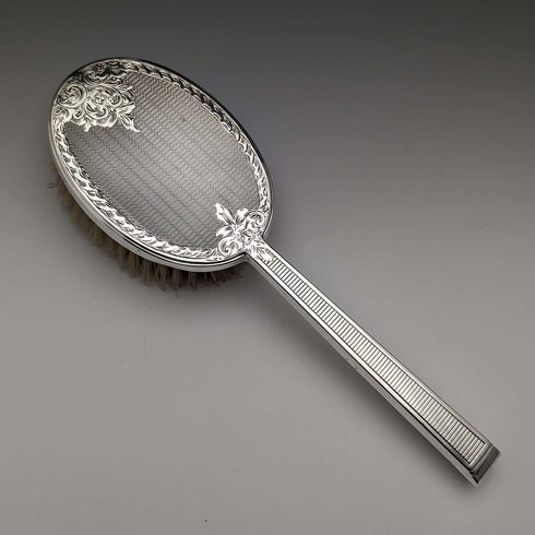1964 British Vintage Sterling Silver Handle Nylon Brush