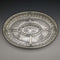 British Vintage Silver Plated Gallery Tray with Glass Liner Width 31cm 1717g