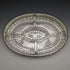 British Vintage Silver Plated Gallery Tray with Glass Liner Width 31cm 1717g
