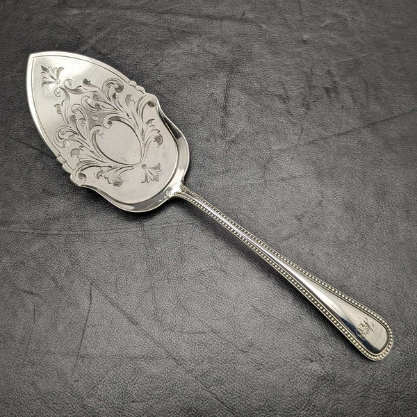 Servidor de plata chapada de finales del siglo XIX, antigüedad británica