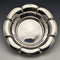 1901 British Antique Sterling Silver Flower Bowl 319g Diameter 23cm Henry Atkins