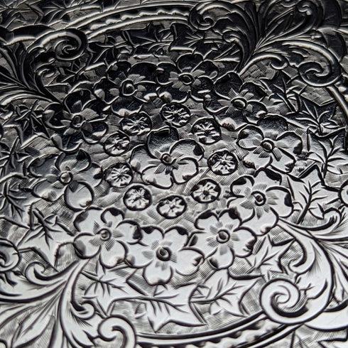 1889 British Antique Sterling Silver Double Open Card Case 123g Deakin and Francis