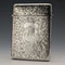Tarjetero de plata de ley, antiguo, británico, año 1900, 79 g, Henry Pope