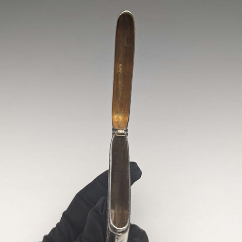 Tarjetero de plata de ley, antiguo, británico, año 1900, 79 g, Henry Pope