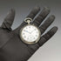 Reloj de bolsillo Longines antiguo de alrededor de 1921, chapado en plata, esfera abierta, en buen estado de funcionamiento
