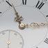 Antique unsigned pocket watch made in France, silver side open face, works well