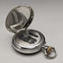 Antique unsigned pocket watch made in France, silver side open face, works well