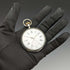 Antique unsigned pocket watch made in France, silver side open face, works well