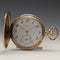 Reloj de bolsillo Longines antiguo de alrededor de 1913, caja tipo hunter chapada en oro, calibre 19.74N, en buen estado de funcionamiento