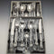 British vintage silver plate cutlery 7 pieces x2 set dead stock