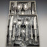 British vintage silver plate cutlery 7 pieces x2 set dead stock