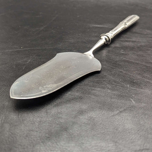 Cubiertos de servir antiguos alemanes de principios del siglo XX, mango de plata 800