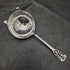 Colador de té de plata esterlina, antigüedad británica de 1917
