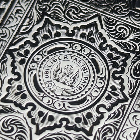 Estuche para tarjetas de plata esterlina, antiguo, británico, 1867, Robert Thornton