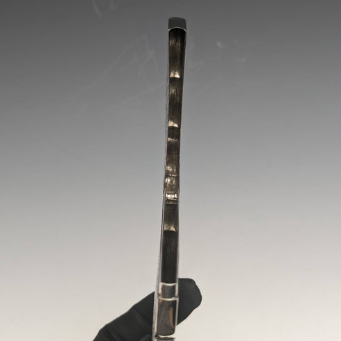 Estuche para tarjetas de plata esterlina, antiguo, británico, 1867, Robert Thornton