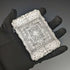 Estuche para tarjetas de plata esterlina, antiguo, británico, 1867, Robert Thornton