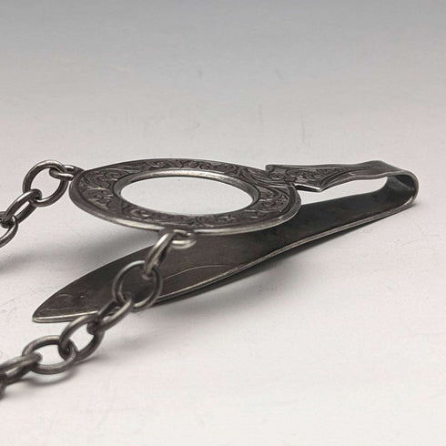 1900 年英國古董純銀 Chatelaine 錶殼 George Unite