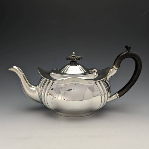 1914年 英国古董纯银茶壶 390g RF Mosley