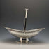 Cesta grande de plata chapada, antigua británica, de 1902, Walker and Hall