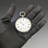 1898 British antique Benson LUDGATE silver side key winding pocket watch works well