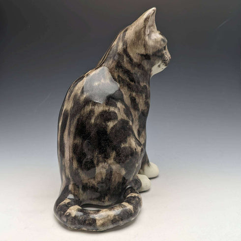 英国温斯坦利肯辛顿猫 虎斑猫 陶瓷人偶(尺寸4)