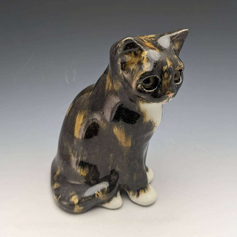 Figurilla de cerámica de gato carey Winstanley Kensington, Reino Unido (tamaño 2)