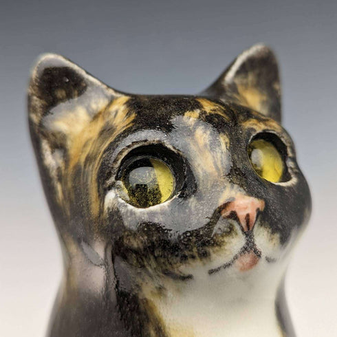 Figurilla de cerámica de gato carey Winstanley Kensington, Reino Unido (tamaño 2)