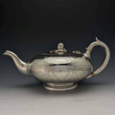 1881年 英国古董镀银茶壶 580g Elkington