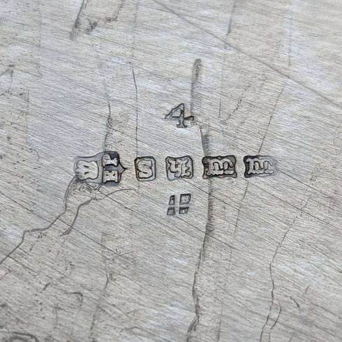 Tetera de plata antigua inglesa de la década de 1870, forma de tambor, chapada en plata, 669 g