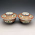Antigüedad japonesa, periodo Meiji, cuencos con tapa de porcelana Imari, par
