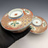 Antigüedad japonesa, periodo Meiji, cuencos con tapa de porcelana Imari, par