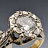 영국 빈티지 액세서리 18K 골드 반지 0.25ct 다이아몬드 H L Brown