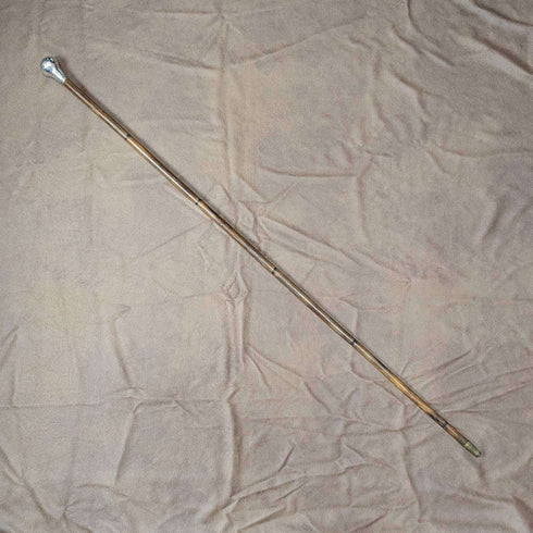 1919년 영국 엔틱 여성용 스테ッキ 지팡이 순은제 라운드 핸들 82cm