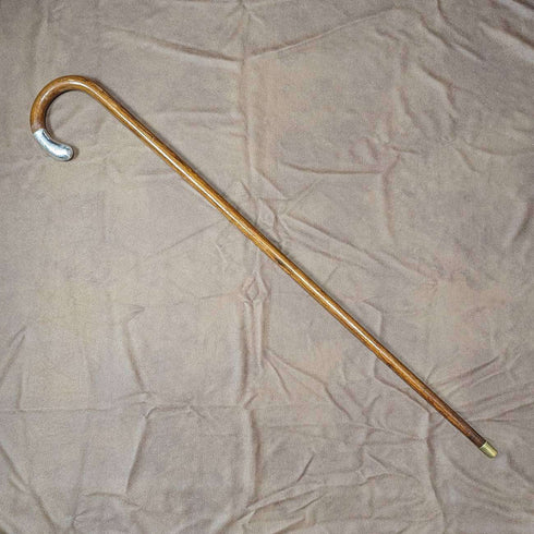 1928년 영국 빈티지 신사용 스테이키 지팡이 커브 핸들 78cm