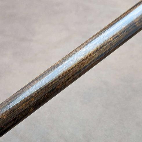 Bastón de caballero antiguo británico de 1921, mango redondo de plata esterlina, 92 cm
