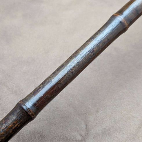 1890년 영국 엔틱 신사용 스틱 지팡이 순은 더비 핸들 92cm