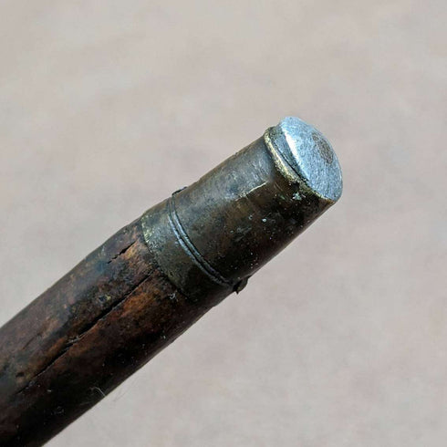 1901年 英国アンティーク 紳士用ステッキ 杖 ホーン製 L字ハンドル 81cm