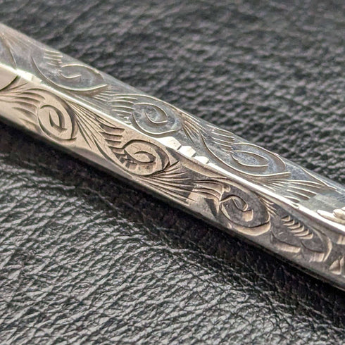 1919 Portaplumas de plata esterlina antigua británica FRANCIS WEBB