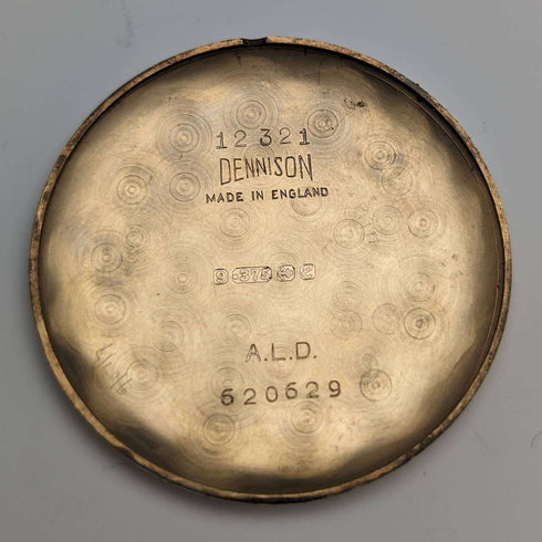 Reloj de caballero vintage británico de 1954, marca Garrard, caja de oro macizo de 9 quilates, en buen estado de funcionamiento