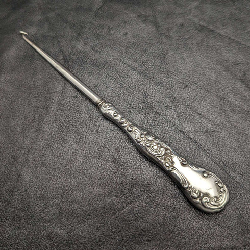 American antique Gorham sterling silver handle button hook