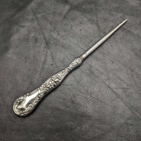 American antique Gorham sterling silver handle button hook