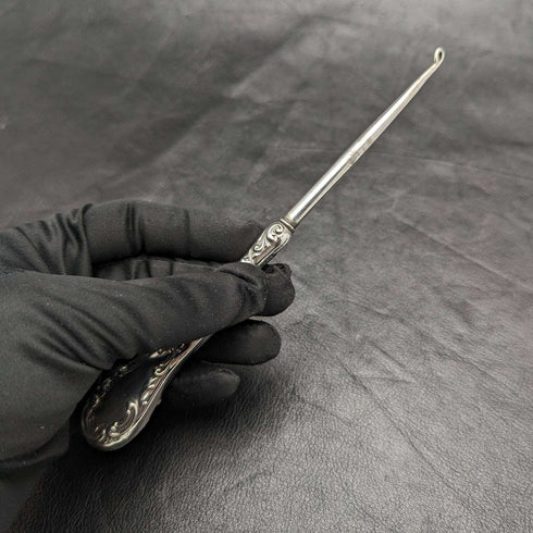 American antique Gorham sterling silver handle button hook