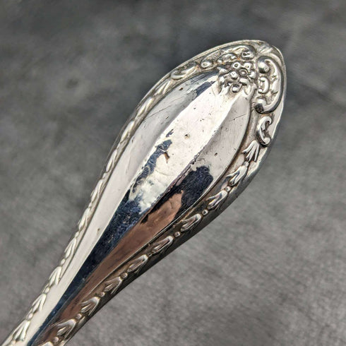 1908 British Antique Sterling Silver Handle Button Hook