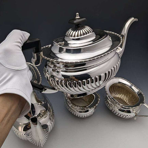 英国古董镀银茶具四件套 CSC Ltd