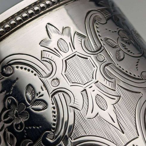 1865年 英国アンティーク 純銀製マグカップ 148g HL Lias and Son