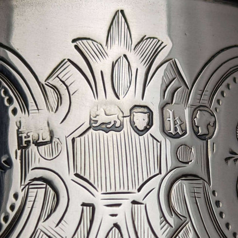 1865年 英国アンティーク 純銀製マグカップ 148g HL Lias and Son