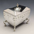 Caja de té de plata esterlina antigua británica de 1913, Walker and Hall