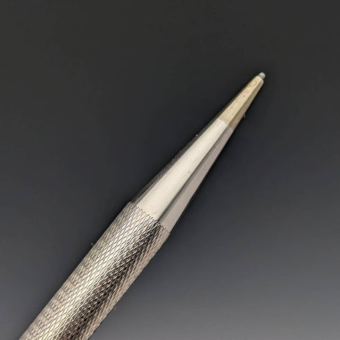 Lápiz mecánico vintage británico de 1959, marca Yard-O-Led, de plata esterlina, con estuche de cuero.
