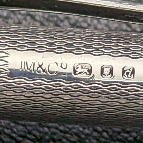 Lápiz mecánico vintage británico de 1959, marca Yard-O-Led, de plata esterlina, con estuche de cuero.