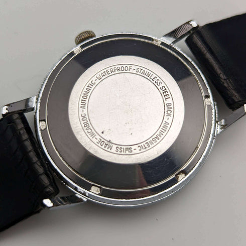 British Vintage MAPPIN self-winding watch 3 hands calendar metal case operation good